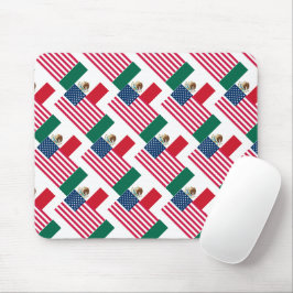 mexikanische und amerikanische Flaggen Mousepad