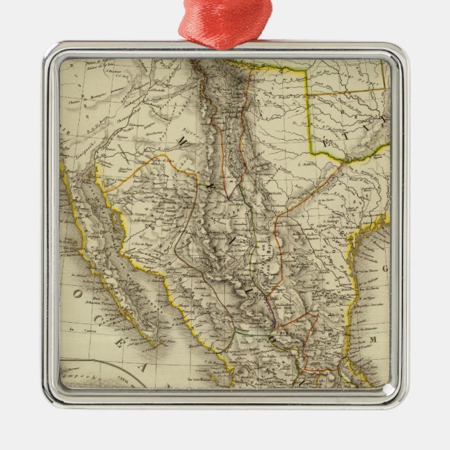 Mexikanische Vereinigte Staaten, Zentralamerika Ornament Aus Metall (Vorne)