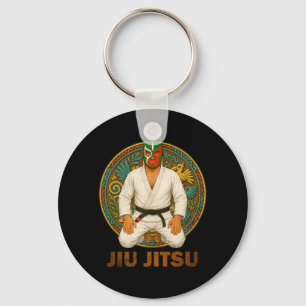 Mexikanische Vintage-Style-Jiu-Jitsu-Lucha-Libre-M Schlüsselanhänger