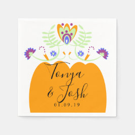 Mexikanische Volkssöhne | Halloween Pumpkin Serviette