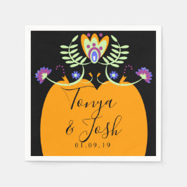 Mexikanische Volkssöhne | Halloween Pumpkin Serviette