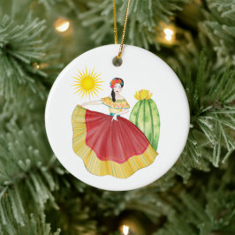 Mexikanische Weihnachtsschmuck mit Tänzerin