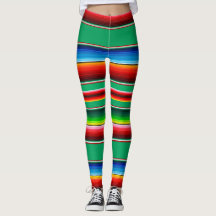 Mexikanische Zarape Serape Streifen-Leggings