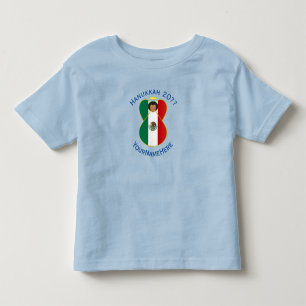 Mexikanischer Angel Hanukkah Flag Personalisierter Kleinkind T-shirt