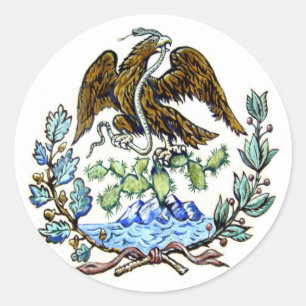 Mexikanischer Aufkleber des goldenen Adlers