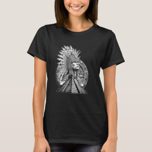 Mexikanischer Azteken-Krieger-Kalender Mexiko Maya T-Shirt