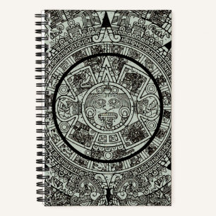 Mexikanischer Azteken-Sonnenstein Mayakalender 1 Notizbuch