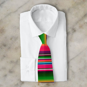Mexikanischer Blanket Fiesta Streifen farbenfrohe  Krawatte