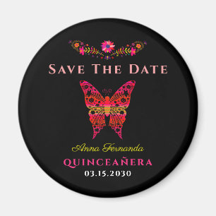 Mexikanischer Blumenkatzen retten das Date Magnet