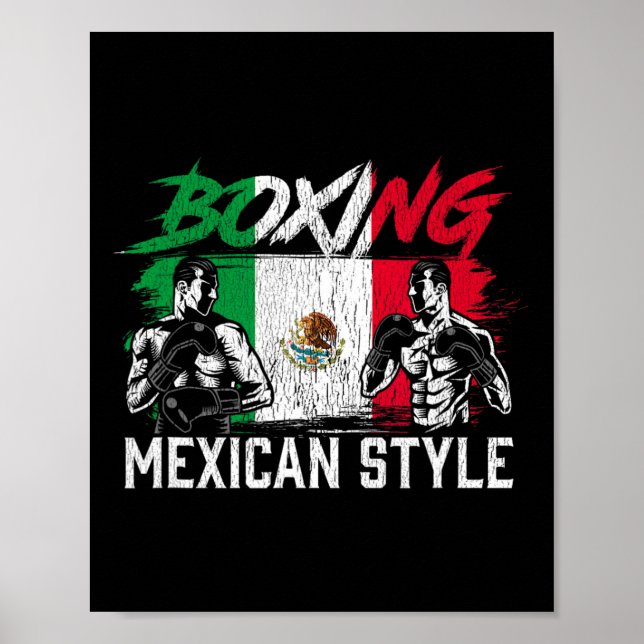 Mexikanischer Boxer Boxer Poster (Vorne)