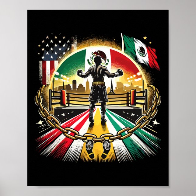 Mexikanischer Boxmeister Poster (Vorne)