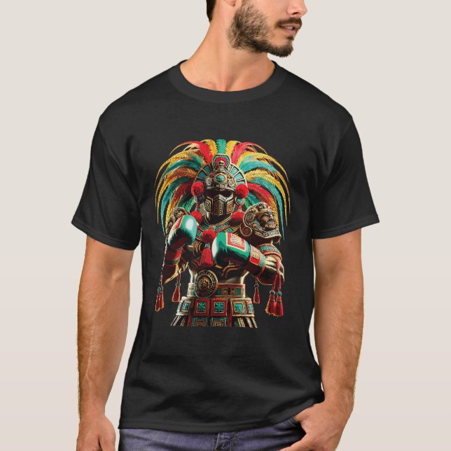 Mexikanischer Boxstolz Inka Sportdesign T-Shirt (Vorderseite)