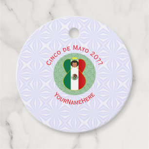 Mexikanischer Cinco de Mayo Engel Personalisiert Geschenkanhänger