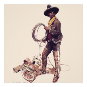 „Mexikanischer Cowboy“ von W Herbert Dunton  Fotodruck