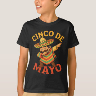 Mexikanischer Dabbing-Poncho Cinco De Mayo T-Shirt