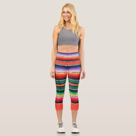 mexikanischer Deckdruck Capri Leggings