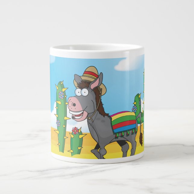 mexikanischer Donkey Jumbo-Tasse (Vorderseite)