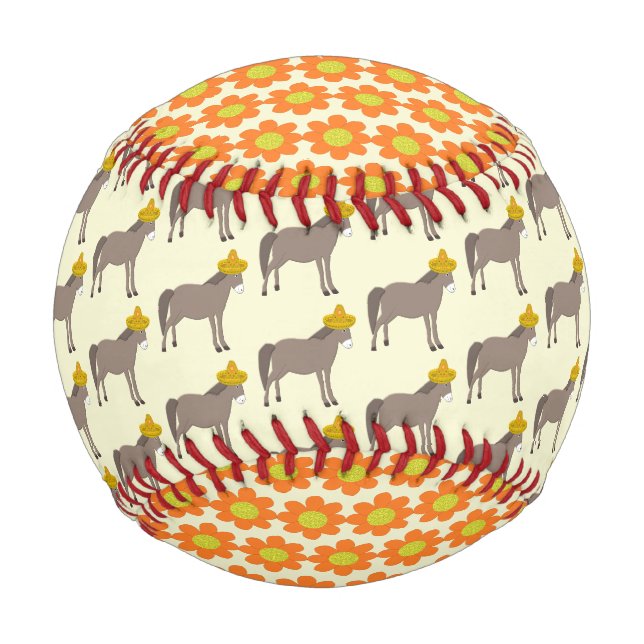 Mexikanischer Donkey-Tag der Toten Baseball (Vorderseite)