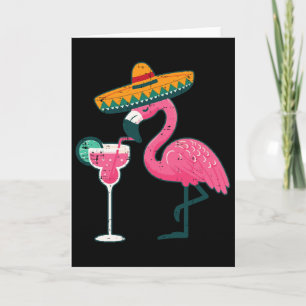 Mexikanischer Flamingo Sombrero Cinco De Mayo Fies Karte