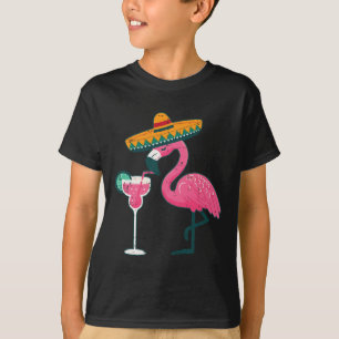 Mexikanischer Flamingo-Sombrero Cinco De Mayo Fies T-Shirt