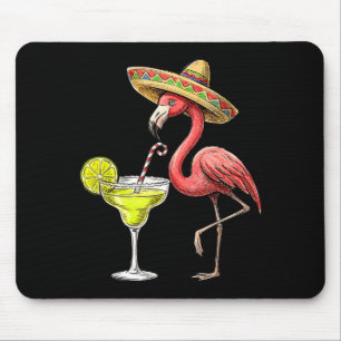 Mexikanischer Flamingo Sombrero Margarita Cinco de Mousepad