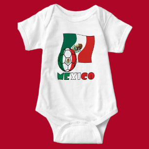 Mexikanischer Fußball Baby Strampler