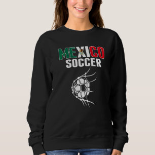 Mexikanischer Fußball im Netz Tor Mexikanische Fu Sweatshirt