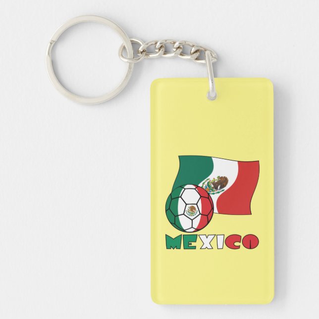 Mexikanischer Fußballball Schlüsselanhänger (Vorderseite)