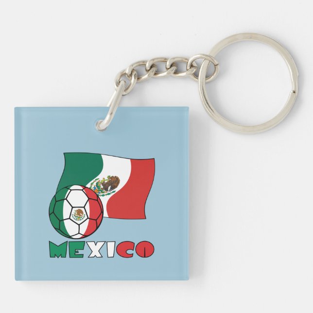Mexikanischer Fußballball Schlüsselanhänger (Rückseite)