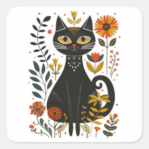 Mexikanischer Gatita, Quadratischer Aufkleber