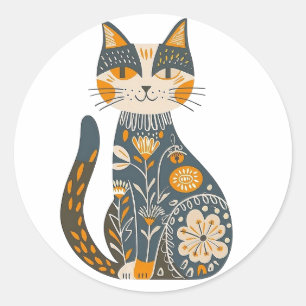 Mexikanischer Gatita, Runder Aufkleber