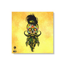 Mexikanischer Hipster Skulls-Bärenkopf