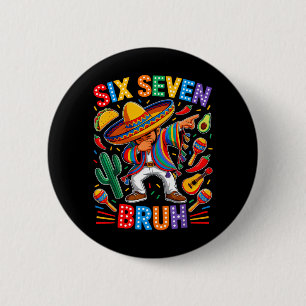 Mexikanischer Junge Dabbing Poncho Cinco De Mayo S Button