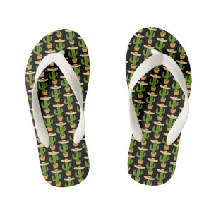 Mexikanischer Kakteen Kinderbadesandalen