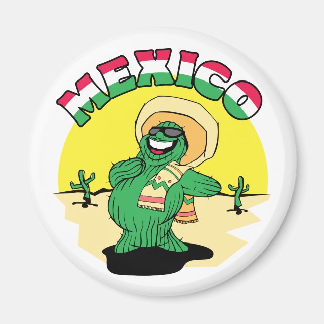 Mexikanischer Kaktus Magnet (Vorne)