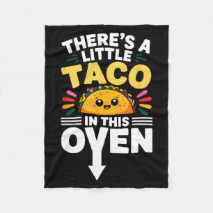 Mexikanischer kleiner Taco in diesem Ofen Cinco de Fleecedecke