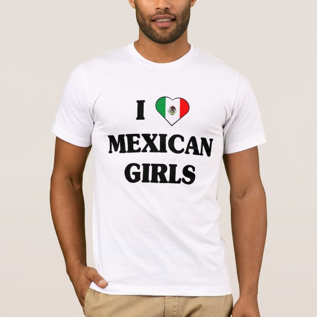Mexikanischer Mädchen-T - Shirt der Liebe I (Vorderseite)