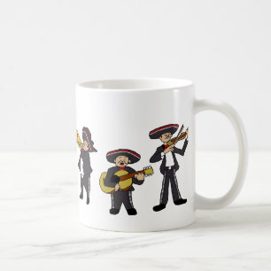 Mexikanischer Mariachi Band Fiesta Music Cartoon A Kaffeetasse