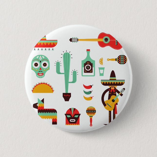 mexikanischer Mariachi Button (Vorderseite)