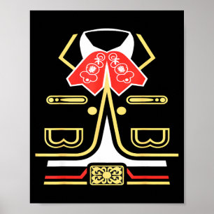 Mexikanischer Mariachi-Halloween-Kostüm Charro Cin Poster