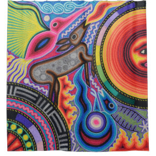 Mexikanischer Maya Aztec LatinX Hispanisch Oaxacan Duschvorhang