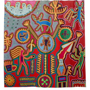 Mexikanischer Maya Aztec LatinX Hispanisch Oaxacan Duschvorhang