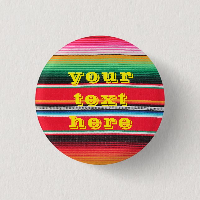 mexikanischer Mexiko-Poncho-Serienuntergrund Button (Vorderseite)