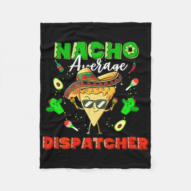 Mexikanischer Nacho-Durchschnitts-Dispatcher  Fleecedecke (Vorderseite)