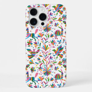 Mexikanischer Otomi-Stil Leuchtendes Muster iPhone 16 Pro Max Hülle