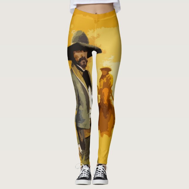 Mexikanischer Outlaw Pop Art Leggings (Vorderseite)