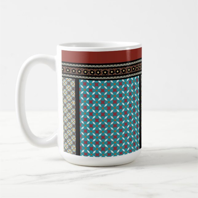 mexikanischer Patchwork-Stil 3 Kaffeetasse (Links)