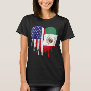 Mexikanischer Patriot Grown Country Melting Hea T-Shirt