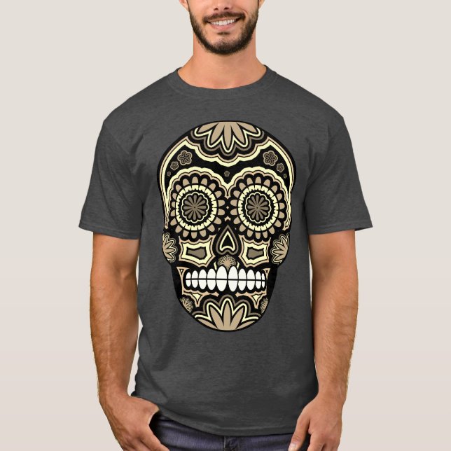 Mexikanischer Schädeltag der Toten T-Shirt (Vorderseite)