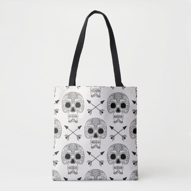 Mexikanischer Schädeltag Tasche (Vorderseite)
